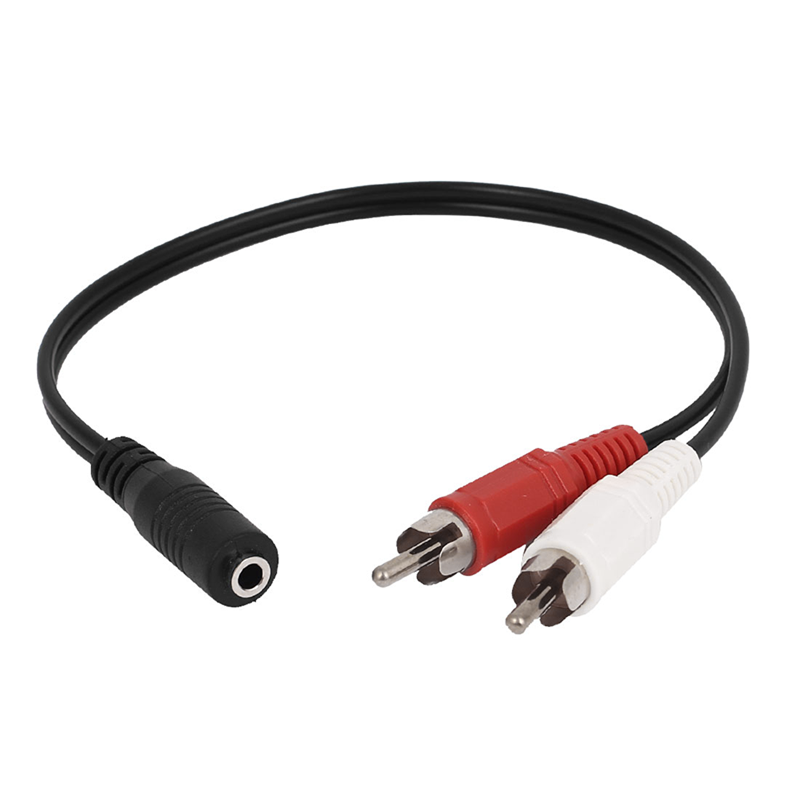 bicapa Perca Familiarizarse Cable de Audio 3.5mm Hembra a 2 RCA Macho